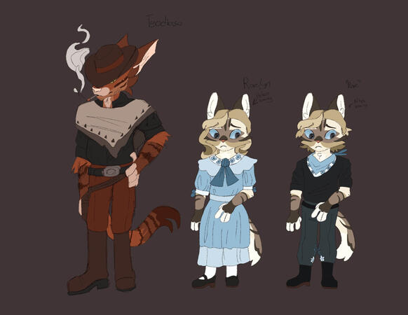 Two character Quick concept art