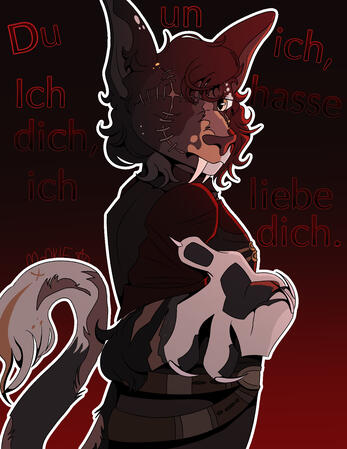 Half body simple shading Half body simple shading